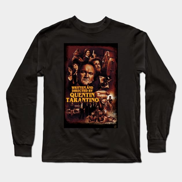 Quentin's Films Long Sleeve T-Shirt by AlbertColladoArt